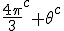  \frac {4\pi}3^c + \theta^c
